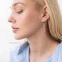 Серьги Восторг в красном золоте с07836 Оникс