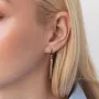 Серьги Восторг в красном золоте с07836 Оникс