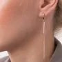 Серьги Мечтательность в красном золоте с07840 Оникс
