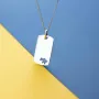 Серебряный жетон Моя Украина большой жетонбУкр Оникс