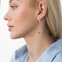 Золотые серьги Клевер (эмаль) 400273E Оникс