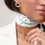 Золотые серьги Кольца с03181 Оникс