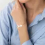Браслет Два мальчика в желтом золоте з2089ж Оникс 19