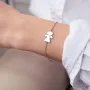 Браслет Девочка в белом золоте з2077б Оникс 19