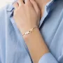 Браслет Девочка и мальчик в желтом золоте з2090ж Оникс 19