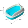 Туалет для кошек с лопаткой Taotaopets 226611 Blue 40х29х13.5 см