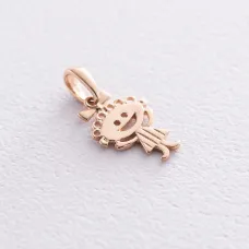 Золотая подвеска Девочка п00917 Оникс