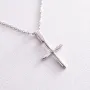 Золотое колье Крестик с фианитом кол02191 Оникс 45
