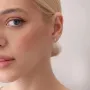 Золотые серьги - пусеты 2 в 1 с бриллиантами 312561121 Оникс