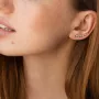 Серебряные серьги - клаймберы Шарики 123221 Оникс