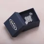 Серебряный православный крест с чернением 132488 Оникс