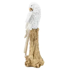 Фигурка интерьерная Parrot Albus 34 см ArtDeco AL117946 Фигурка интерьерная Parrot Albus 34 см ArtDeco AL117946