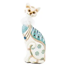 Фигурка интерьерная White cat 24 см ArtDeco AL117947 Фигурка интерьерная White cat 24 см ArtDeco AL117947