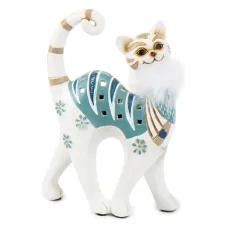 Фигурка интерьерная White cat 23 см ArtDeco AL117948 Фигурка интерьерная White cat 23 см ArtDeco AL117948