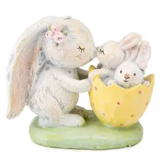 Фигурка интерьерная Rabbit with babies 12 см Lefard AL117958 Фигурка интерьерная Rabbit with babies 12 см Lefard AL117958