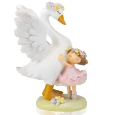 Фигурка интерьерная Embrace with a swan 16.5 см Lefard AL117965 Фигурка интерьерная Embrace with a swan 16.5 см Lefard AL117965