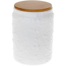 Банка с бамбуковой крышкой 1.1л Kerioppo White Bona DP118076