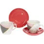 Кофейный набор на 6 персон 240мл Pink-Gray Marble Bona DP118087