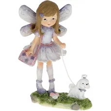 Фігурка інтер'єрна Baby Fairy with Dog 10x7x13 см Bona DP118194 Фігурка інтер'єрна Baby Fairy with Dog 10x7x13 см Bona DP118194
