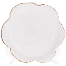 Десертные тарелки 16х15.5х2.5см White-Gold Rose Bona DP118445