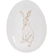 Блюдо в наборе 27х20х2см White-Gold Bunny Bona DP118447