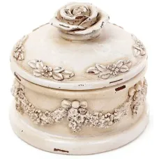 Шкатулка 10х10х8см White Saaling Bona DP118498 Шкатулка 10х10х8см White Saaling Bona DP118498