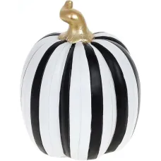 Фігурка інтер'єрна Bona Гарбуз 15х15х19 см White-Black DP118564 Фігурка інтер'єрна Bona Гарбуз 15х15х19 см White-Black DP118564