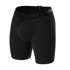 Мужские анатомические боксеры из хлопка Anatomic Long 2.0 Light Black Series чёрный MAN's SET S