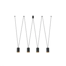 Люстра Nowodvorski 7814 MORE TONE IV BLACK/GOLD