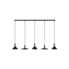Люстра Nowodvorski 8032 HERMANOS V BLACK/SOLID BRASS