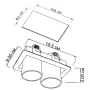 Точечный светильник GOGGLES 2 BK/WH Imperium Light 27624.05.01