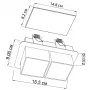 Точечный светильник R2D2 2 BK/WH Imperium Light 304213.05.01