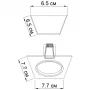 Точечный светильник Simple 1 SQ BK Imperium Light 380108.05.05