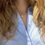 Серебряное колье Монетка 1106 Оникс 41