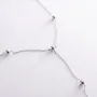 Колье - галстук Шарики в белом золоте кол02231 Оникс 45