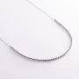 Серебряное колье Шарики 181214 Оникс 45