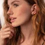 Золотые серьги - пусеты Звезды метеориты с фианитами с07906 Оникс