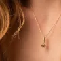 Колье Булава в желтом золоте 126123100 Оникс 42