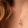 Колье Булава в желтом золоте 126123100 Оникс 42
