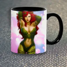 Чашка Fan Girl Отруйний Плющ Poison Ivy (1057) 330 мл Чорний