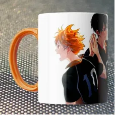 Чашка Fan Girl Шое Хината и Тобио Кагеяма Волейбол! - Haikyuu!! (15778) 330 мл Оранжевый