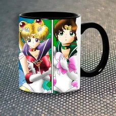 Чашка Fan Girl Сейлор Мун Sailor Moon (5635) 330 мл Чорний