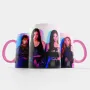 Чашка Fan Girl неон Блекпинк - Black Pink (15810) 330 мл Розовый