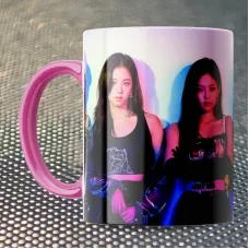 Чашка Fan Girl неон Блекпинк - Black Pink (15810) 330 мл Розовый