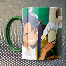 Чашка Fan Girl мішень Не знущайся з мене Нагаторо! - Don't Toy With Me Miss Nagatoro (15839) 330 мл Зелений