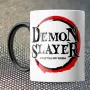 Чашка Fan Girl лого Клинок розсікаючий демонів - Demon Slayer: Kimetsu no Yaiba (15758) 330 мл Чорний