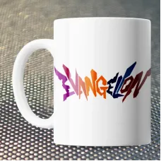 Чашка Fan Girl лого Євангеліон - Evangelion (15760) 330 мл Білий