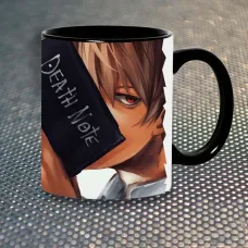 Чашка Fan Girl Лайт L Death Note (5618) 330 мл Чорний