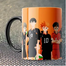 Кубок Fan Girl команда Волейбол! - Haikyuu!! (15779) 330 мл Чорний