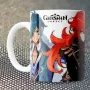 Чашка Fan Girl Кейя та Ділюк Геншин Імпакт - Genshin Impact (15729) 330 мл Білий